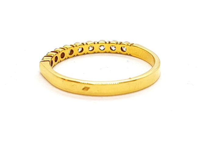 Bague 55 Bague Alliance Or jaune Diamant 58 Facettes 06336CD