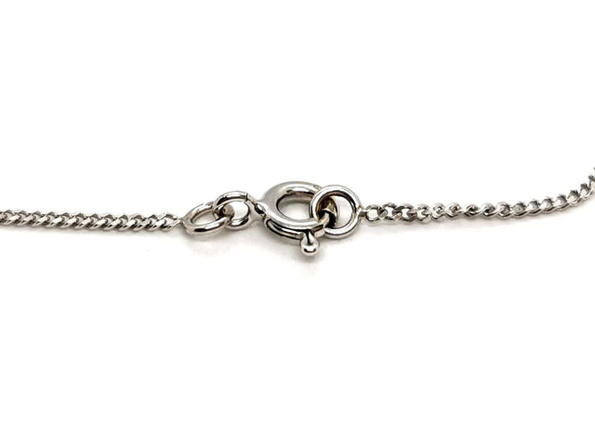 Collier Collier Maille gourmette Or blanc 58 Facettes 1639541CN