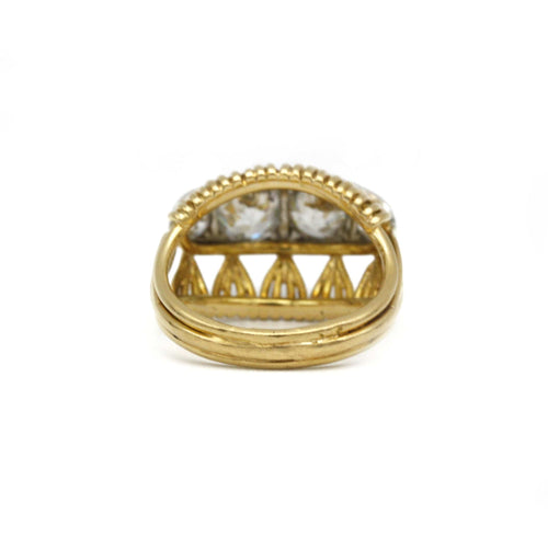 Bague 53 Bague jarretière Diamants 58 Facettes 230346R