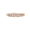 Bague Alliance demi-tour or jaune et diamants serti rail 58 Facettes