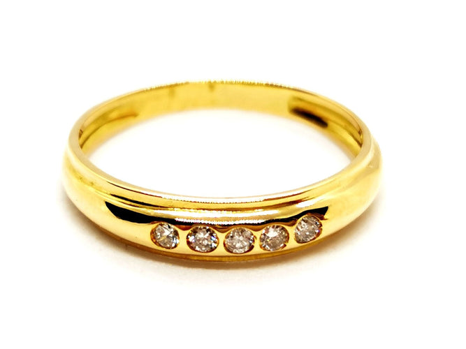 Bague 51 Bague Alliance Or jaune Diamant 58 Facettes 1292146CN