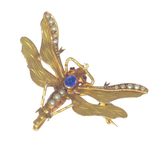 Broche Broche Libellule victorienne 58 Facettes 23131-0271