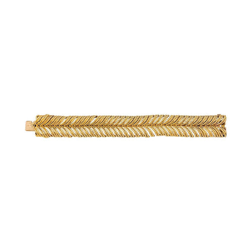 Bracelet Bracelet Boucheron "Plume" en or jaune. 58 Facettes 31481