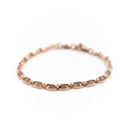 Bracelet Bracelet Maille filigrane Or rose 58 Facettes 1917647CN