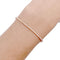 Bracelet Bracelet ligne diamants en or rose. 58 Facettes 33149