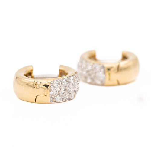 Boucles d'oreilles Boucles d'oreilles Créoles Or jaune Diamant 58 Facettes 2486677CN