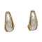 Boucles d'oreilles Clips d'oreilles A.Reza or blanc et jaune. 58 Facettes 30724