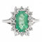 Bague 57 Bague Pompadour Or blanc Emeraude 58 Facettes 2027466CN