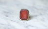 Bague 52 Bague chevalière intaille héraldique sardoine 58 Facettes