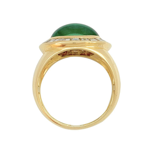 Bague 56 Bague Hammerman Brothers, émeraude, diamants. 58 Facettes 31430
