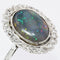 Bague 59 Bague opale noire et diamants ancienne 58 Facettes 22-226
