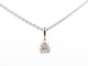 Collier collier pendentif diamant poire 0.73ct chaine or blanc 18k 58 Facettes 244437