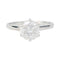 Bague 51.5 Solitaire platine et diamant, 1,2 carat. 58 Facettes 31449