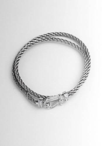 Bracelet Bracelet FRED Force 10 MM Or Blanc 750/1000 58 Facettes 64136-60432