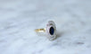 Bague Bague marquise saphir diamants 58 Facettes