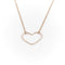 Collier Collier Coeur Vanrycke Or rose 58 Facettes 1831840CN
