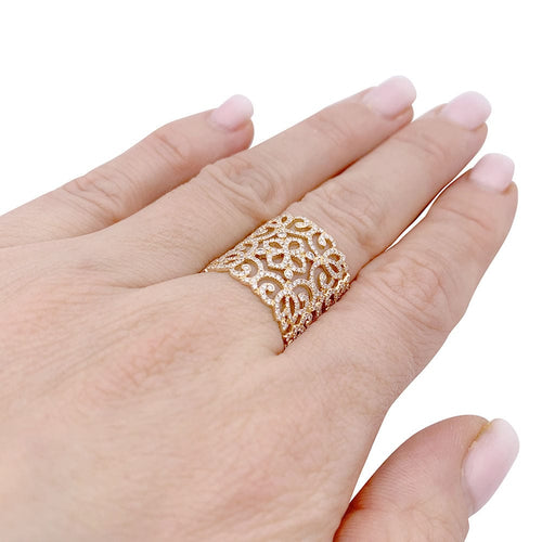 Bague 53 Bague Messika, "Eden" or rose et diamants. 58 Facettes 33303