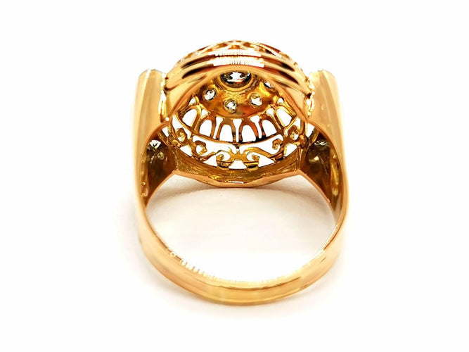 Bague 60 Bague Art déco Or jaune Diamant 58 Facettes 1523672CN