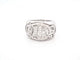 Bague 57 bague CHRISTIAN DIOR logo sertie de 50 diamants or blanc 18k 58 Facettes 253442
