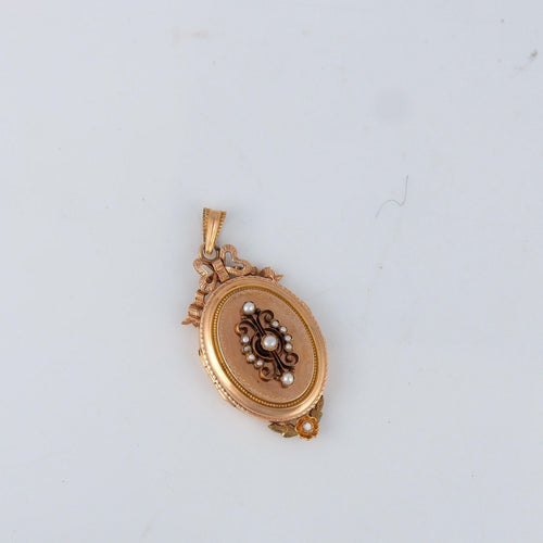 Pendentif Parure en or jaune, perles 58 Facettes
