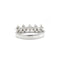 Bague 54 Demi Alliance 5 Diamants 58 Facettes 220227R