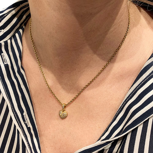 Collier Collier Cartier, "Coeur", or jaune, diamants. 58 Facettes 30966