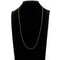 Collier Chaine or jaune gourmette alternée limée 58 Facettes 14-302