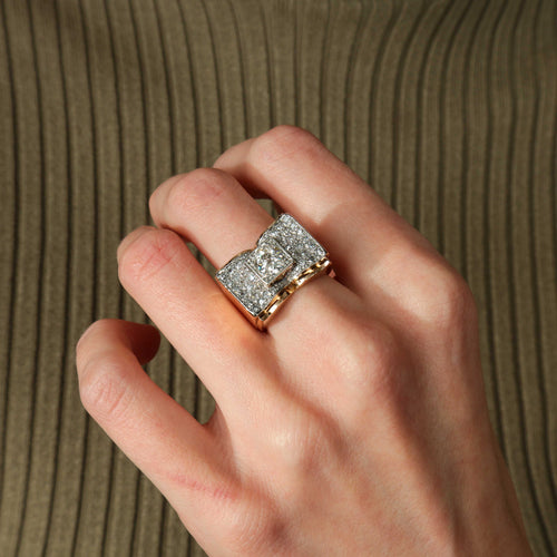 Bague BAGUE TANK OR & diamants 58 Facettes BO/220088 NSS