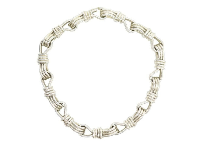Collier vintage collier JEAN PAUL GAULTIER noeud marin argent 58 Facettes 256053