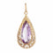 Pendentif Pendentif améthyste briolette et or filigrané 58 Facettes 20-024A