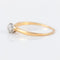 Bague 51.5 Solitaire or jaune, platine et diamant 58 Facettes P3L10