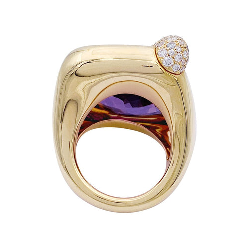 Bague 53 Bague Pomellato, "Ritratto", or rose, améthyste et diamants. 58 Facettes 33168