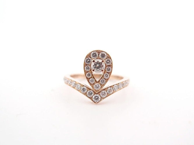 Bague 52 bague CHAUMET josephine aigrette en or rose 18k diamants 58 Facettes 253915
