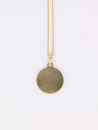 Pendentif Médaille amour Augis ronde or et diamant, Plus qu’hier moins que demain 58 Facettes 923