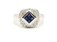 Bague 57 Bague Or blanc Saphir 58 Facettes 879865CD