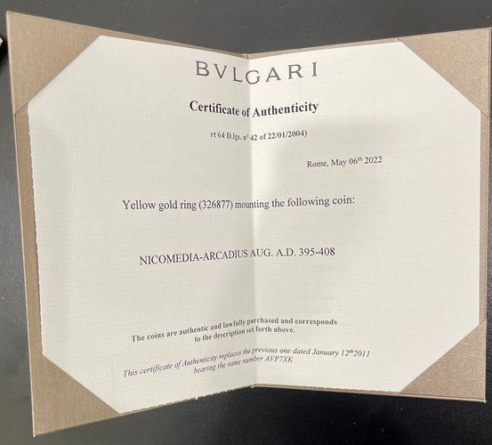 Bague 53 Bulgari - Bague Flip en Or "Monete" Ancienne Pièce 58 Facettes