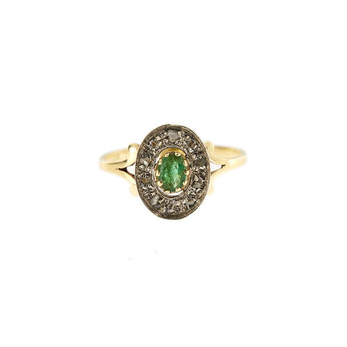 Bague 61 Bague émeraude et diamants 58 Facettes 29688