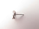 Boucles d'oreilles boucles d'oreilles POIRAY puces tresse or blanc diamants 58 Facettes 254847