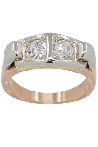 Bague BAGUE DIAMANTS ANNÉES 50' 58 Facettes 039201