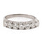 Bague 52.5 Bague Demi alliance or blanc Diamant 58 Facettes 2432013CN