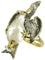 Bague 54 Bague or jaune, argent 58 Facettes 09357-4261
