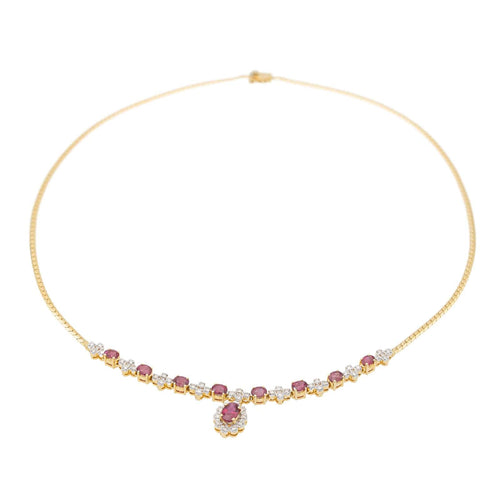 Collier Collier Or jaune Rubis 58 Facettes 2414554CN