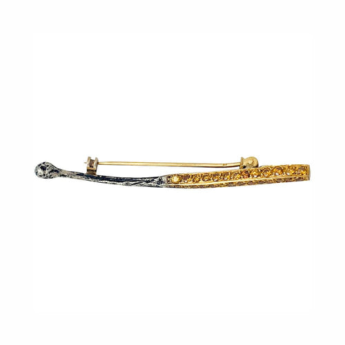 Broche Broche Yuri Kuper, "Allumette", en or, argent et diamants. 58 Facettes 31626