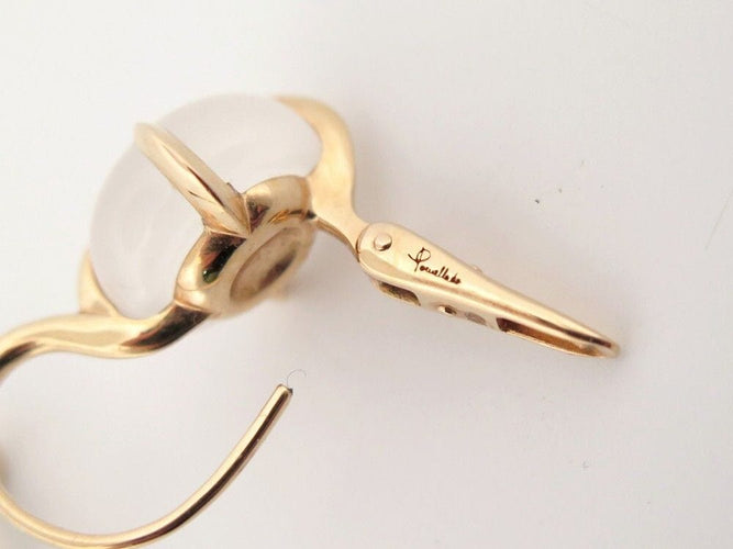 Boucles d'oreilles boucles d'oreilles POMELLATO veleno or 18k & quartz blanc 58 Facettes 254716