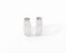 Boucles d'oreilles Boucles d'oreilles en demi-créole or gris et diamants 58 Facettes