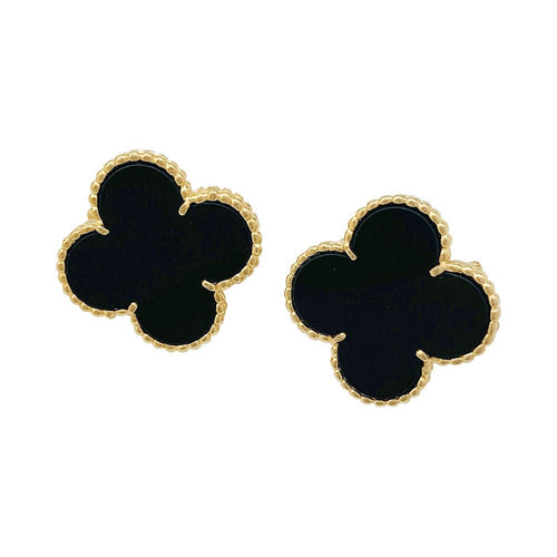 Boucles d'oreilles Boucles d'oreilles Van Cleef & Arpels, "Magic Alhambra", or jaune, onyx. 58 Facettes 31673