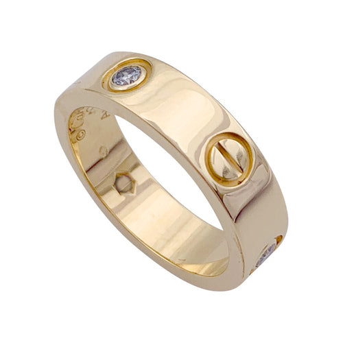 Bague 56 Bague Cartier, "Love", or jaune, diamants. 58 Facettes 32637