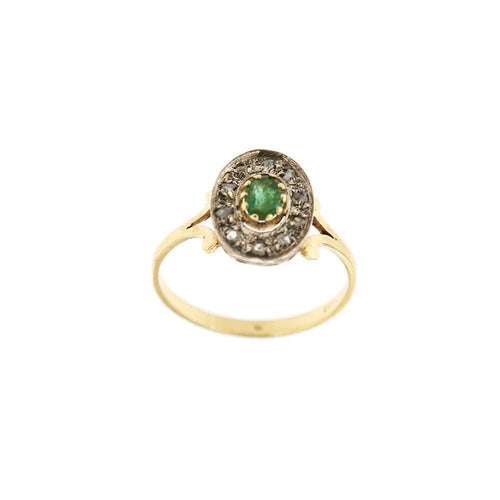 Bague 61 Bague émeraude et diamants 58 Facettes 29688