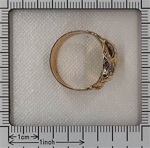 Bague 60 Bague double serpent diamants 58 Facettes 23135-0300