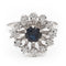 Bague 57 Bague Marguerite Or blanc Saphir 58 Facettes 2283188CN